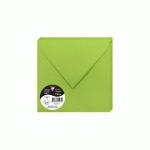 PAQUET DE 20 ENVELOPPES POLLEN 165X165MM 120G/M² - VERT MENTHE - LOT DE 3