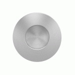 POIGNÉE CUVETTE RONDE - POUR PORTE EN VERRE - SÉRIE EZ1706 GS - SATINÉ SANS TROU KARCHER DESIGN