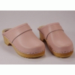 SABOTS CUIR ROSE-ENFANTS