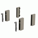 ADAPTATEURS DESIGNSIDE POUR TIROIR ARCITECH-HAUTEUR 92 MM-CHAMPAGNE HETTICH