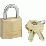CADENAS À CLÉS EN LAITON MASSIF - LARGEUR 20 MM - ANSE 11MM - MASTER LOCK