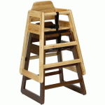 CHAISE POUR BÉBÉ EN BOIS EMPILABLE - MARRON CLAIR - IN SITU