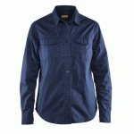 CHEMISE TWILL FEMME MARINE TAILLE L - BLAKLADER