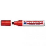 EDDING MARQUEUR EDDING 800 PERMANENT, CORPS ALU - POINTE BISEAUTÉE- COLORIS ROUGE
