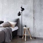FRANDSEN BF20 LAMPADAIRE À 2 LAMPES, NOIR MAT