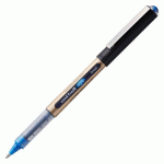 LOT DE 2 - STYLO ROLLER UNI BALL EYE BLEU À CAPUCHON POINTE 1 MM- ÉCRITURE LARGE