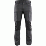 PANTALON DE TRAVAIL SERVICES STRETCH GRIS FONCÉ/NOIR TAILLE 40C - BLAKLADER