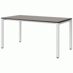 TABLE MALIBU 160X80 T6 SOUDÉ STRA GRIS U727/NOIR BLC 9016