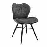 CHAISE INTERIEURE - METAL - LUXOR ANTHRACITE - SPLASH