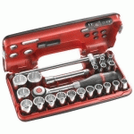 FACOM 1 COFFRET DBOX DOUILLES 1/2" 12 PANS MÉTRIQUES - S.360DBOX412 FACOM
