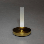 KONSTSMIDE LAMPE TABLE LED BIARRITZ IP54 BATTERIE CCT DORÉ