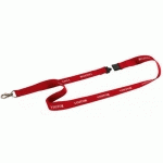 LACET TEXTILE 20 VISITOR, LONGUEUR : 440 MM, ROUGE