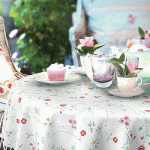 NAPPE RONDE MANHATTAN BELLA CREME 150CM