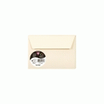 PAQUET DE 5 ENVELOPPES POLLEN 114X162MM 120G/M2 - IVOIRE - LOT DE 10