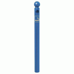 POTELET CENDRIER Ø 76 MM POMMEAU BOULE - ZINC BLEU 5010 - PROCITY