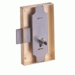SERRURE À COFFRE CAMBRÉ 80X50MM AXE 30MM LG 12 DROITE FINITION FER - DEVISMES - 12033-003-D