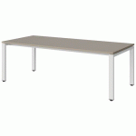 TABLE MALIBU 180X80 T3 SOUDÉ STRA ABS GRIS U727/BLC 9016