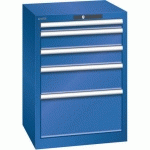 ARMOIRE BLEU SÉCU. 564X572X800 AVEC 5 TIR. 75KG _ 78.882.100 - LISTA