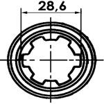 MACHOIRE 1''1/8-Z6 V.R. CR.27X74,5