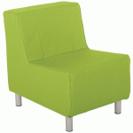 PACK DOMINO : 4 CHAUFFEUSES DROITES + 1 ANGLE COLORIS ANIS - MANUTAN COLLECTIVITÉS