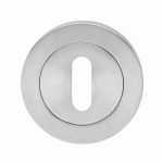 ROSACE 3 PIÈCES RONDE EN INOX SATINÉ SÉRIE EZ1332 BORD DROIT - CLÉ L KARCHER DESIGN