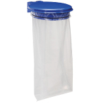 SUPPORT SAC POUBELLE MURAL ROSSIGNOL BLEU OUTREMER AVEC COUVERCLE 110 L