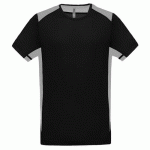 T-SHIRT BICOLORE UNITY PES NOIR/GRIS TECH