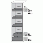 ARMOIRE SÉCURITÉ S-PHOENIX VOL.2-90 S90.196.060.FDACR GRIS - ASECOS