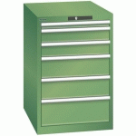 ARMOIRE VERT 564X725X850 AVEC 6 TIR. 75KG _ 14.407.030 - LISTA