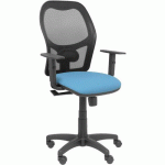 CHAISE ALOCÉN AVEC BRAS RÉGLABLE ROUE PARQUET - BLEU CIEL - PIQUERAS Y CRESPO