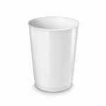 CORBEILLE À PAPIER PLASTIQUE CEP GÉANTE BLANCHE 40 L