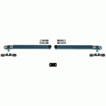 GARNITURE PORTE COULISSANTE - 2 AMORTISSEURS - 80 KG - SOFTCLOSE ROB