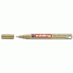 MARQUEUR PEINTURE ENCRE PERMANENTE LAQUÉE OR, POUR TOUTES SURFACES, POINTE EXTRA FINE - LOT DE 4