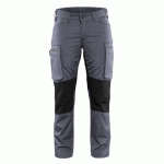 PANTALON DE TRAVAIL SERVICES STRETCH FEMME GRIS/NOIR TAILLE 44 - BLAKLADER