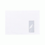 LA COURONNE - POCHETTE VELIN BLANC 229 X 324 MM LA COURONNE 90 G AVEC FENÊTRE 50 X 110 MM - BOÎTE DE 50