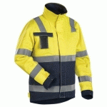 VESTE HIVER MULTINORMES JAUNE FLUORESCENT/MARINE TAILLE M - BLAKLADER