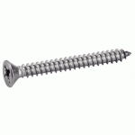 VIS À TÔLE TÊTE FRAISÉE POZIDRIVE INOX A2 DIN 7982 4,8X80 BOÎTE DE 200 - ACTON - 624084,8X80