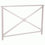 BARRIÈRE LISBONNE 1.50 M STRUCTURE ROSACE - ZINC GRIS 7044 - PROCITY