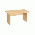 BUREAU DROIT EXCELLENS BOIS L 140 CM HÊTRE PIÈTEMENT PLEIN HÊTRE