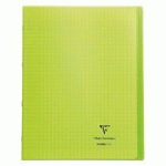 CAHIER KOVERBOOK CLAIREFONTAINE 24 X 32 CM GRAND CARREAUX 96 PAGES - VERT