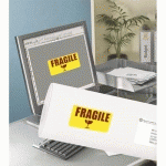ETIQUETTES DE COULEUR ENLEVABLE AVERY L6035 - JAUNE - 63,5X33,9MM - BOÎTE DE 480