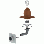 KIT TUBAGE CHAUDIÈRE 2 EN 1 PP - C9 - 80/125 MM - TERRE CUITE - FLEXLINE BURGERHOUT