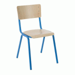 LOT DE 4 - CHAISE SCOLAIRE T6 BLEU