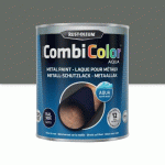 PEINTURE ANTIROUILLE 2 EN 1 COMBICOLOR AQUA GRIS SOURIS 0,75L RUST-OLEUM