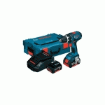 PERCEUSE-VISSEUSE 18V GSR 18V-28 + 2 BATTERIES 4AH + CHARGEUR + L-BOXX - BOSCH - 060186610H