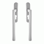POIGNÉE DE MANOEUVRE PORTE COULISSANTE MADEIRA ROSACE OVALE -SATINÉ -CLÉ I INT ET EXT KARCHER DESIGN