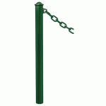 POTELET PROVINCE Ø76 MM CHAINES 1 ANNEAU AGORA VERT 6005 - PROCITY