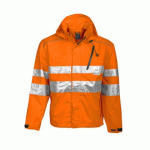 PROJOB 6466 SOFTSHELL POLYURETHANE - EN ISO 20471 CLASSE 3 EN 343 3/3 ORANGE - TAILLE XS