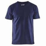 T-SHIRT COL V MARINE TAILLE 4XL - BLAKLADER