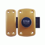 VERROU EN APPLIQUE - SÉRIE B5 - À BOUTON - CYLINDRE - FINITION BRONZE - 60MM IFAM